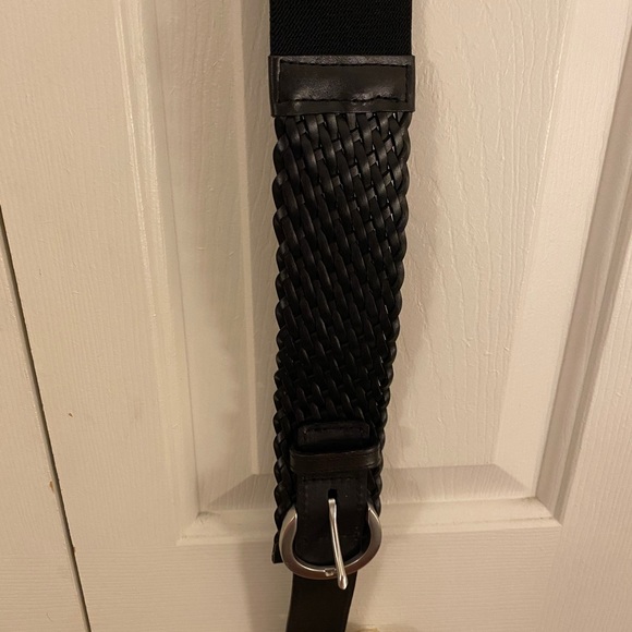 Mixed media belt Ann Taylor Loft black size medium nwt - Picture 3 of 5
